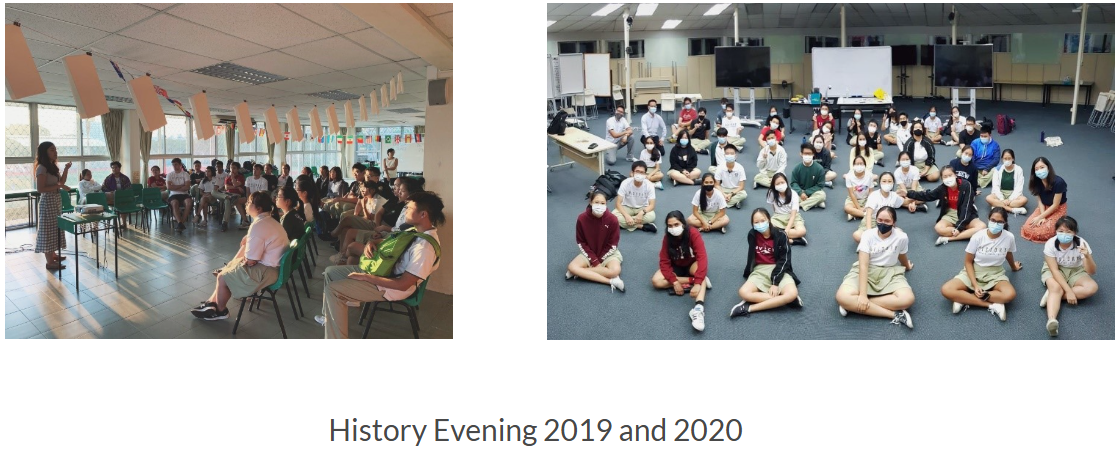 history evening activities